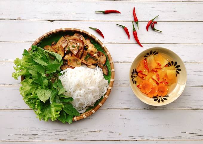 bun nam nuong chay recipe main photo | Ăn Chay, Thuần Chay, Quán Chay & Nhà Hàng Chay