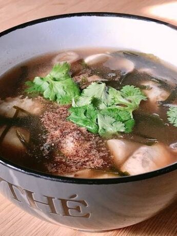 canh miso nam moc pho tai recipe main photo | Ăn Chay, Thuần Chay, Quán Chay & Nhà Hàng Chay