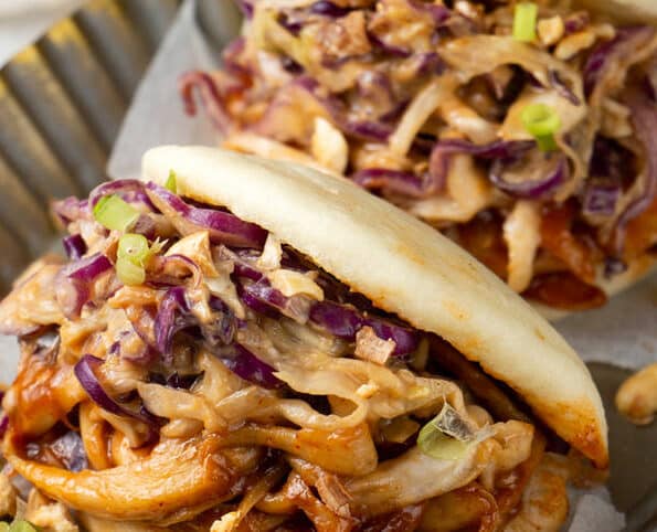 bbdl nam bap cai tron sot bo dau phong tw bao with mushrooms coleslaw in peanut butter sauce recipe main photo 1 | Ăn Chay, Thuần Chay, Quán Chay & Nhà Hàng Chay
