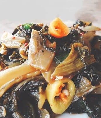 dua cai muoi xao chay recipe main photo 2 | Ăn Chay, Thuần Chay, Quán Chay & Nhà Hàng Chay
