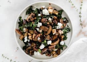 warm eggplant kale salad 6