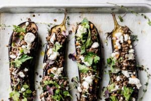 Roasted Eggplant with Goat Cheese and Lentils 8 1067x1600 1